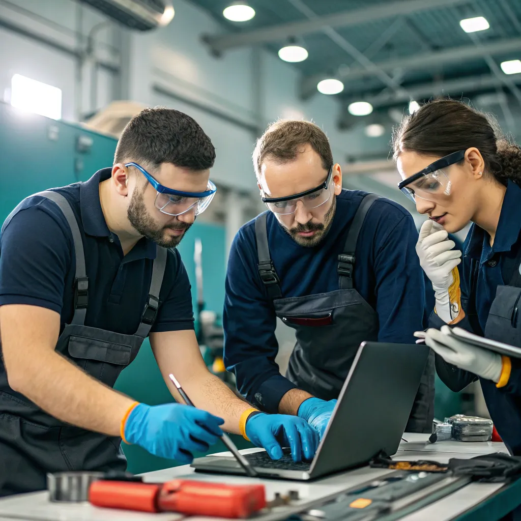 A team of skilled technicians